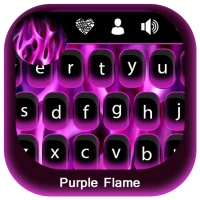 Purple Flame Keyboard