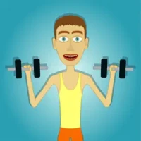 Muscle clicker: Gym game