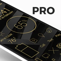 Lines Gold Pro - Icon Pack